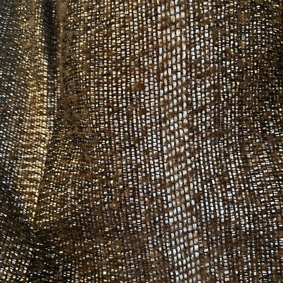 Metallic Tweed Blazer & Corset Set Frayed Hem 6 Elevated Luxury European Style - Picture 10 of 12